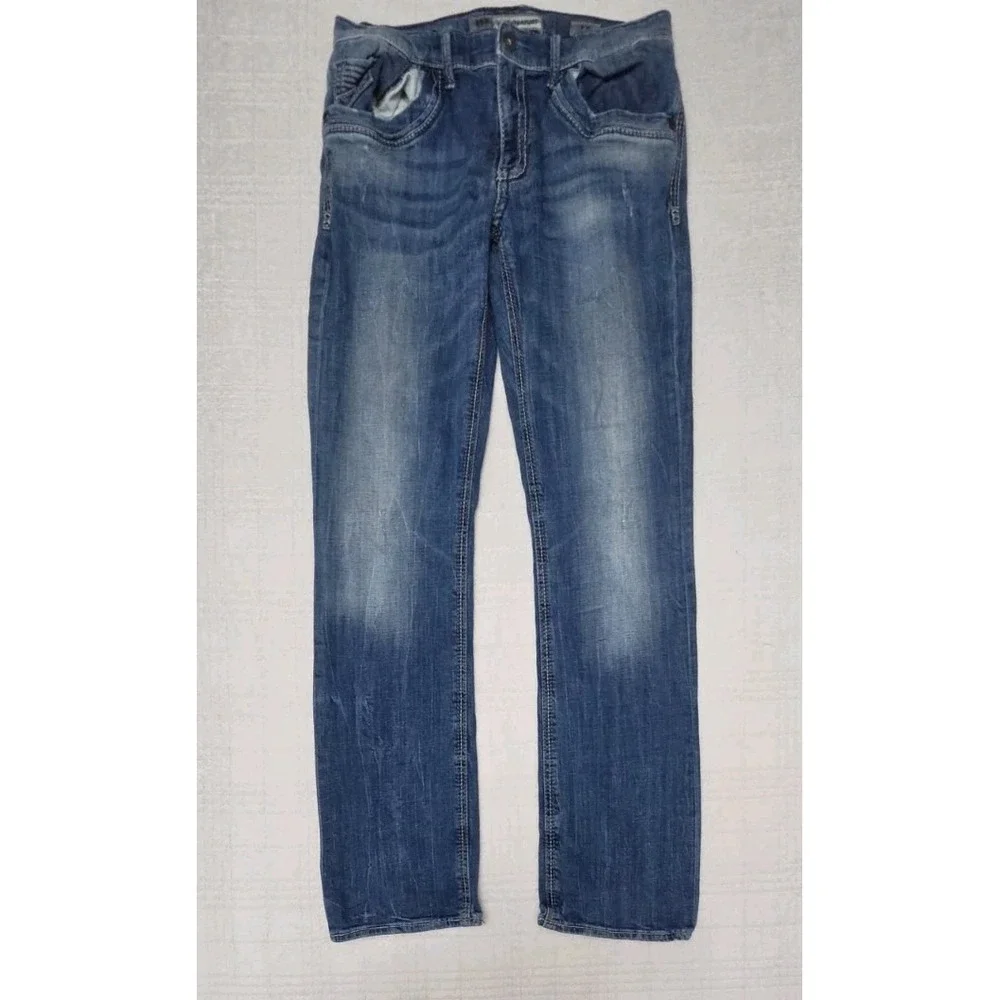BKE Jake Straight Jeans Size 32x32 Medium Washed Classic Preppy
